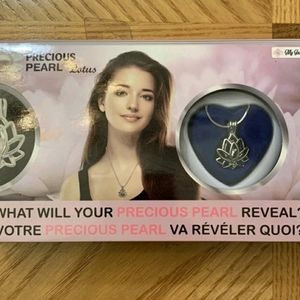 Precious Pearl Lotus Necklace by My Inspirations Open Your Own Oyster Gift